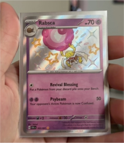 2023 Pokémon Scarlet & Violet Paldean Fates #163 Rabsca — front