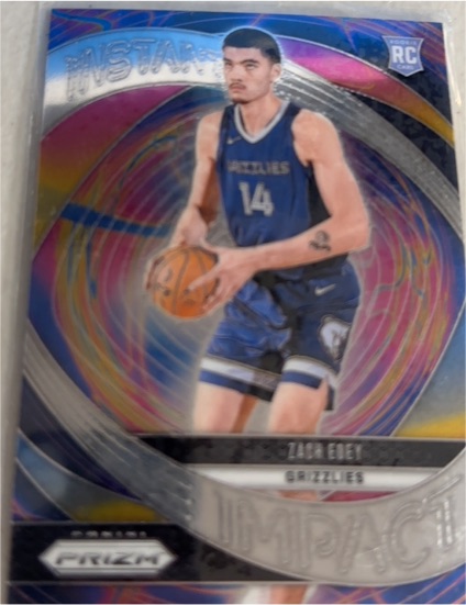 2024-25 Panini Prizm Instant Impact #25 Zach Edey — front