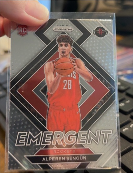 2021-22 Panini Prizm #28 Alperen Sengun Emergent Rookie — front