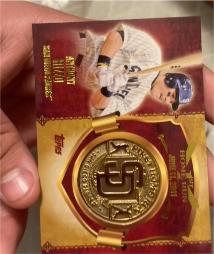 2015 Topps First Home Run Medallion #FHRM-ARI Anthony Rizzo — front