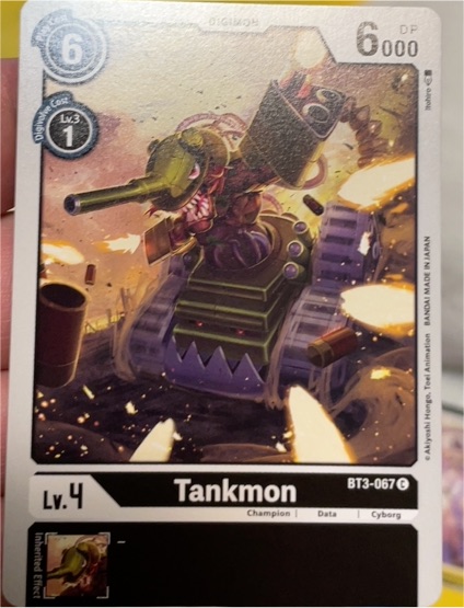 2021 Digimon Card Game BT3-067 Tankmon — front