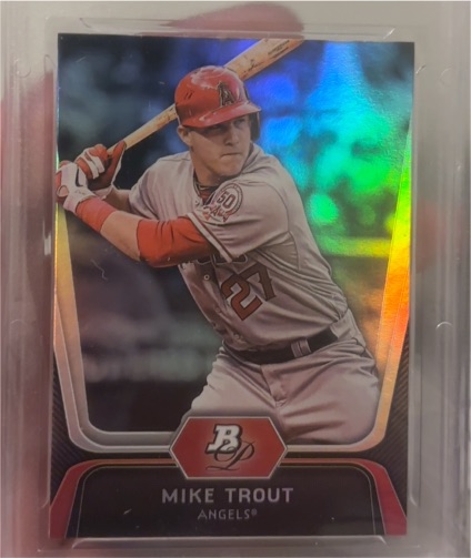 2012 Bowman Platinum #16 Mike Trout — front