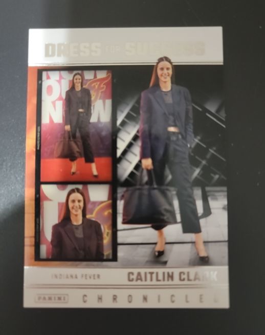 2025 Panini Chronicled #62 Caitlin Clark Dress For Success — front