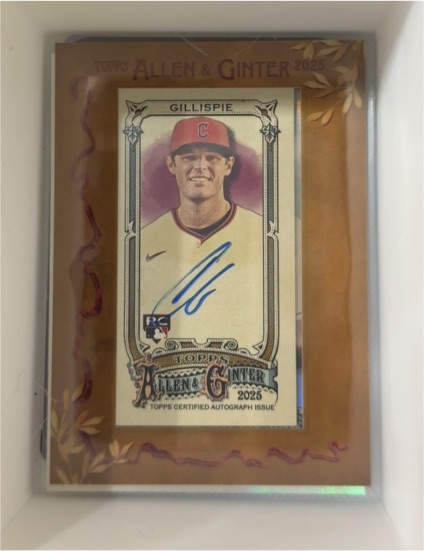 2025 Topps Allen & Ginter Mini Framed #MA-CGILL Connor Gillispie — front