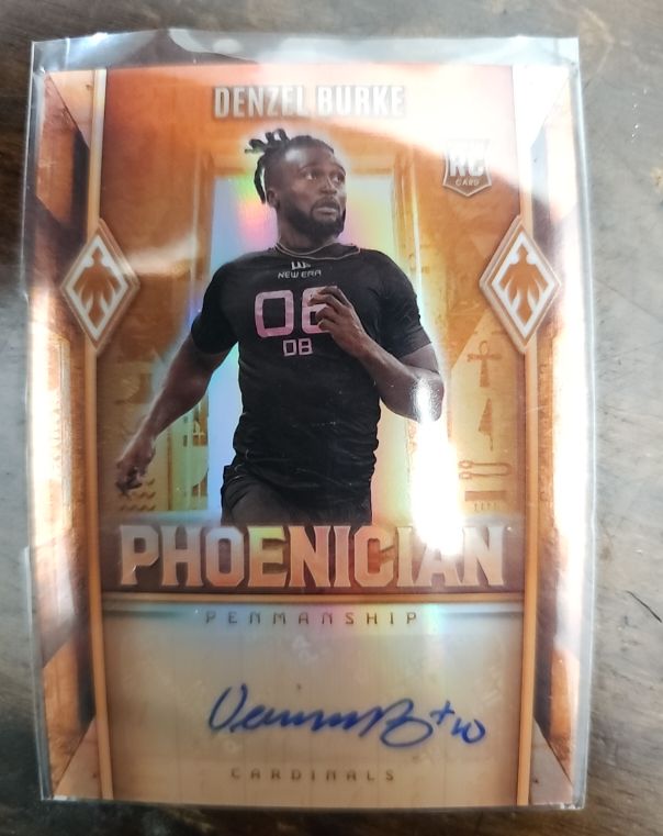 2025 Panini Phoenix Phoenician Penmanship #Denzel Burke — front