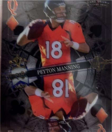 2025 Wild Card 5 Card Draw Peyton Manning — front