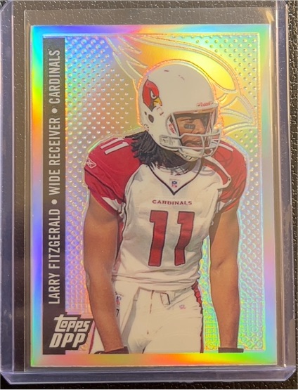 2006 Topps Draft Picks and Prospects (DPP) Chrome Refractor #12 Larry Fitzgerald — front