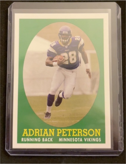 2007 Topps Turn Back the Clock #9 Adrian Peterson — front