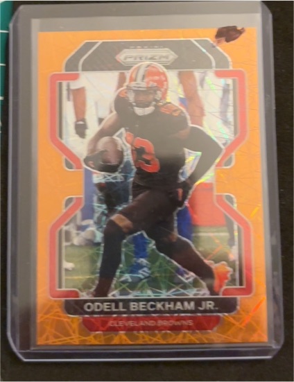 2021 Panini Prizm #261 Odell Beckham Jr. Red Ice Cleveland Browns — front