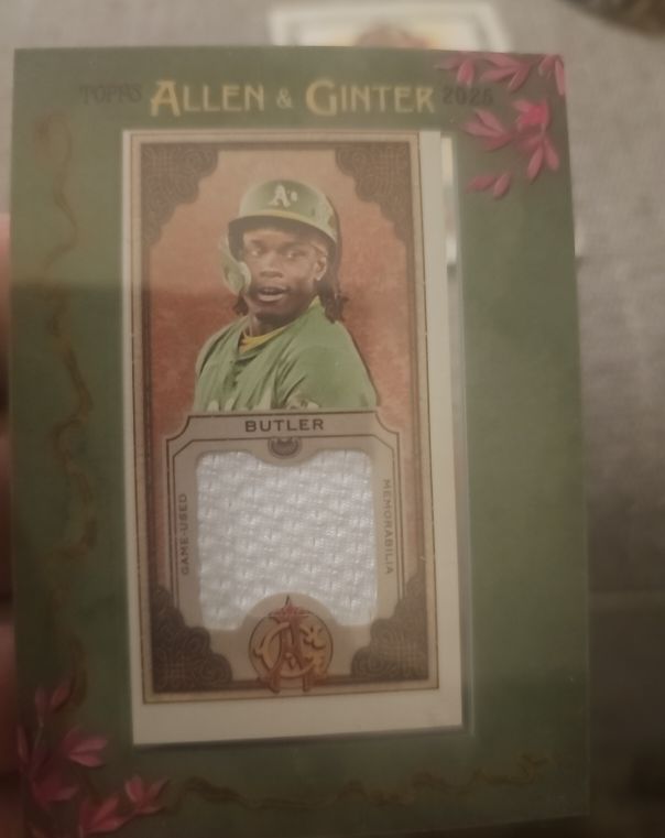 2025 Topps Allen & Ginter Mini Framed Relic #MFR-LB Lawrence Butler — front