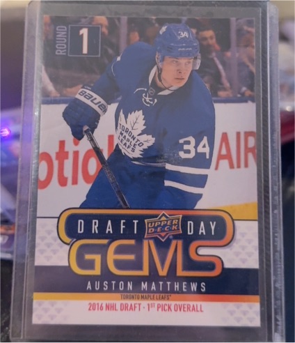 2018-19 Upper Deck Draft Day Gems #GEM07 Auston Matthews — front
