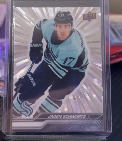 2023-24 Upper Deck Outburst Silver Parallel #151 Jaden Schwartz — front