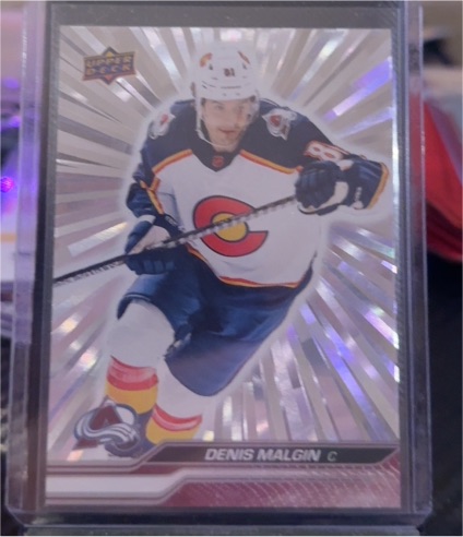 2023-24 Upper Deck Series 1 Outburst Silver #45 Denis Malgin — front