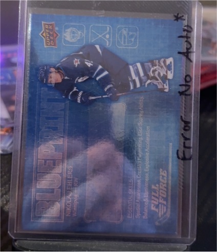 2015-16 Upper Deck Full Force Blueprint #BP-NE Nikolaj Ehlers — front