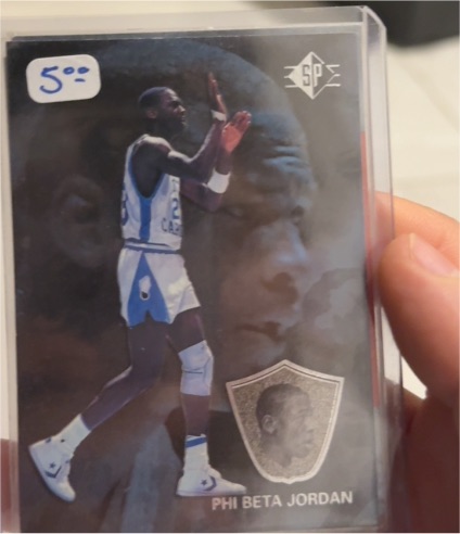 1998 Upper Deck SP Top Prospects #J3 Michael Jordan Phi Beta Jordan — front