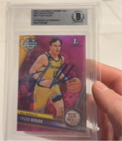2023-24 Bowman University Chrome #50 Tyler Kolek — front