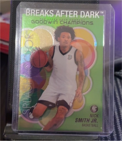 2023 Upper Deck Goodwin Champions #SCP-78 Nick Smith Jr. Splash of Color Rookie — front