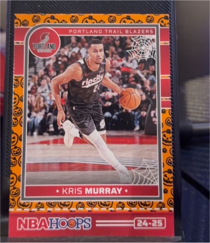 2024-25 Panini Haunted Hoops #161 Kris Murray Orange Parallel — front