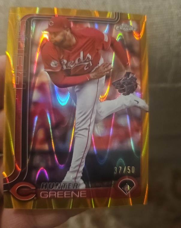 2025 Topps Chrome #91 Hunter Greene — front