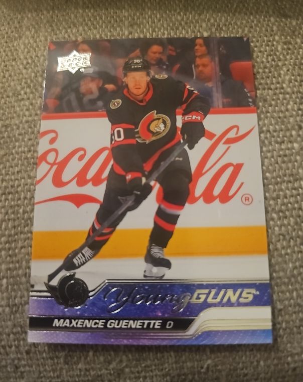 2023-24 Upper Deck Series 2 #455 Maxence Guenette Young Guns Rookie — front