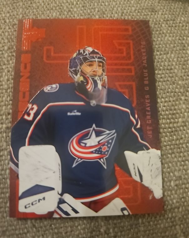 2023-24 Upper Deck Fluorescence Red #F-1 Jet Greaves — front