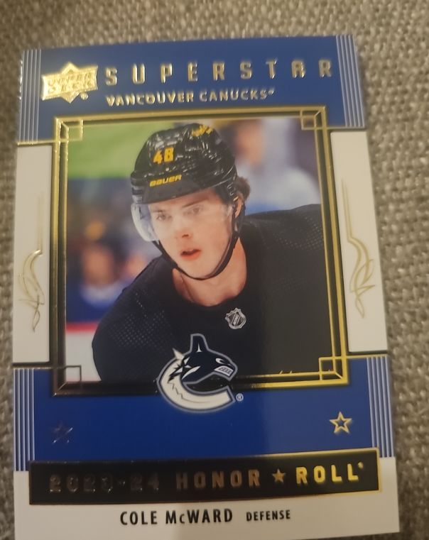 2023-24 Upper Deck Series 2 Honor Roll #HR70 Cole McWard — front