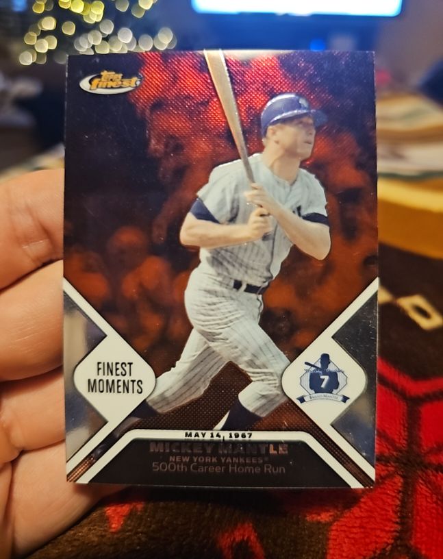 2006 Topps Finest Moments #MMFM20 Mickey Mantle — front
