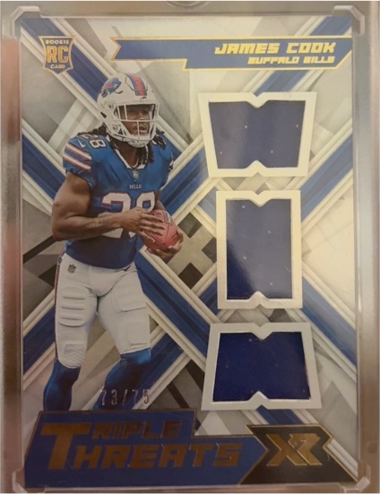 2024 Panini XR Triple Threats XX #James Cook — front