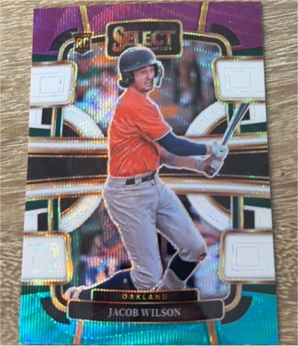2024 Panini Select #11 Jacob Wilson Tri-Color Prizms — front
