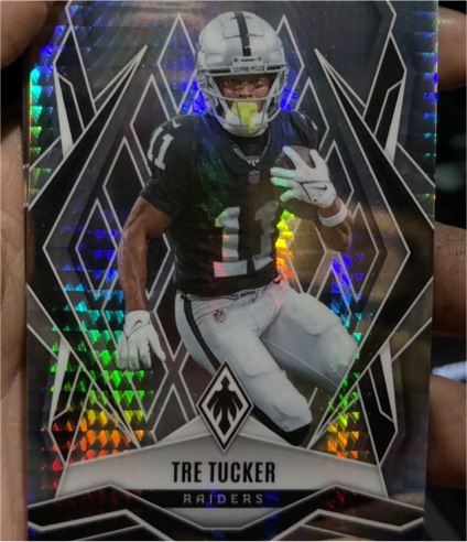 2025 Panini Phoenix Tre Tucker Raiders — front