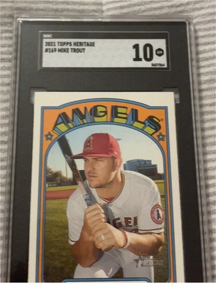 2021 Topps Heritage #169 Mike Trout — front