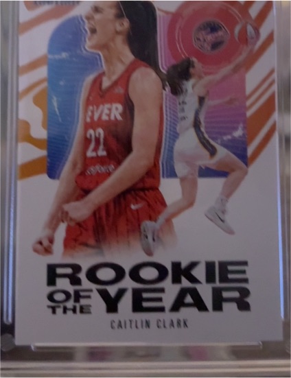 2024 Panini Instant #CCROY Caitlin Clark Rookie of the Year — front
