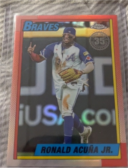 2025 Topps Chrome #90CB-2 Ronald Acuña Jr. — front
