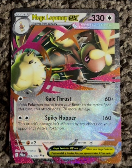 2025 Phantasmal Flames Mega Lopunny ex #084 — front