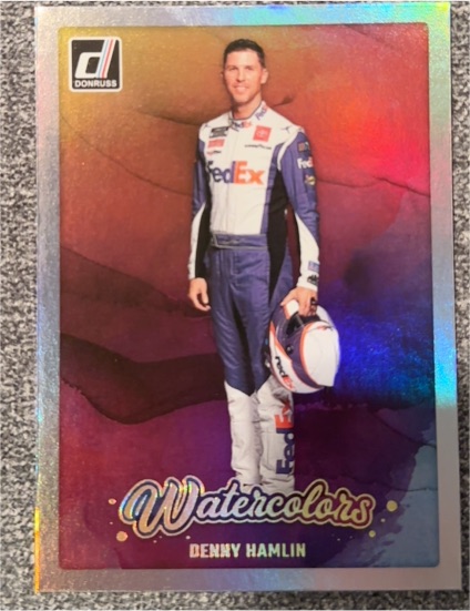 2024 Donruss Racing Watercolors #3 Denny Hamlin — front