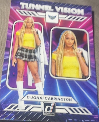 2025 Panini Donruss WNBA #5 DiJonai Carrington Tunnel Vision — front