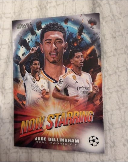 2023-24 Topps UEFA Club Competitions #NS-1 Jude Bellingham Now Starring — front