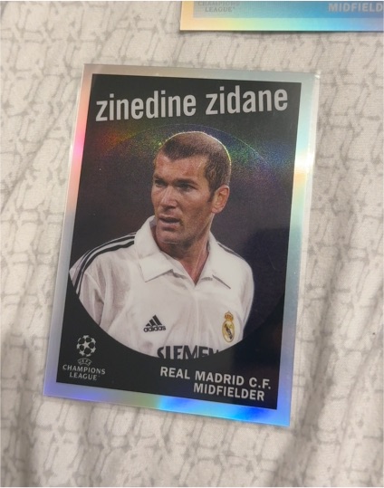 2022 Topps Chrome UEFA Club Competitions #59-1 Zinedine Zidane — front