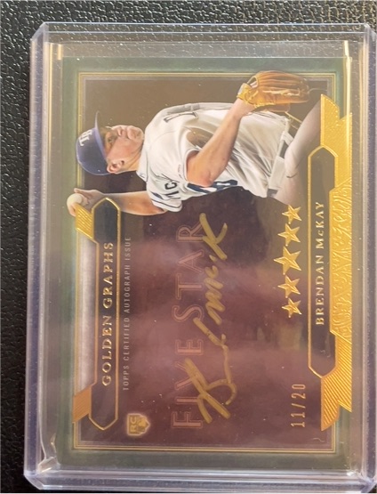 2020 Topps Five Star Golden Graphs #GG-BM Brendan McKay — front