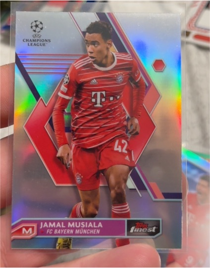 2022-23 Topps Finest UEFA Club Competitions #82 Jamal Musiala — front