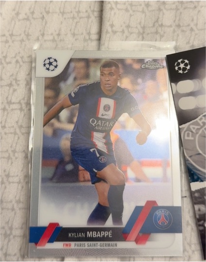 2022-23 Topps Chrome UEFA Club Competitions #100 Kylian Mbappé — front