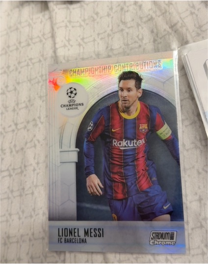 2020 Topps Stadium Club Chrome UEFA #CC-LM Lionel Messi — front