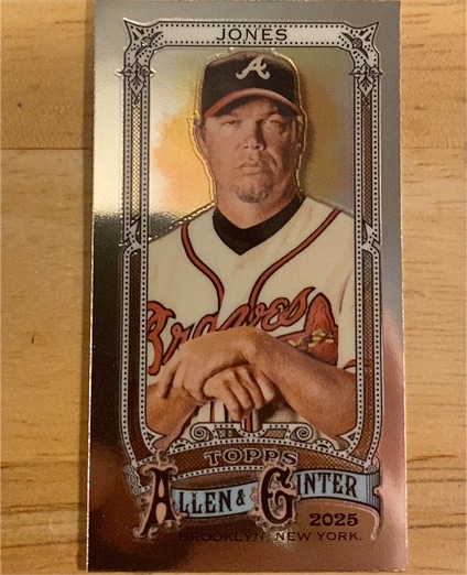 2025 Topps Allen & Ginter Mini #36 Chipper Jones — front