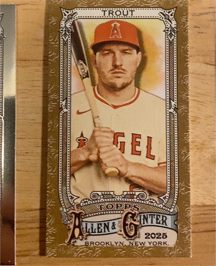 2025 Topps Allen & Ginter Mini #100 Mike Trout — front