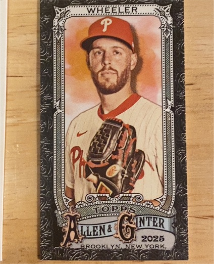 2025 Topps Allen & Ginter #142 Zack Wheeler — front