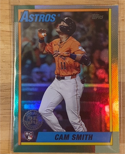 2025 Topps Update #U90-44 Cam Smith 1990 Topps Baseball 35th Anniversary — front