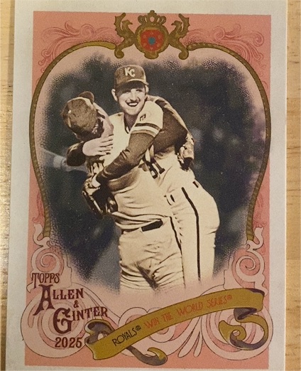2025 Topps Allen & Ginter #SV-37 Bret Saberhagen Sweet Victory — front