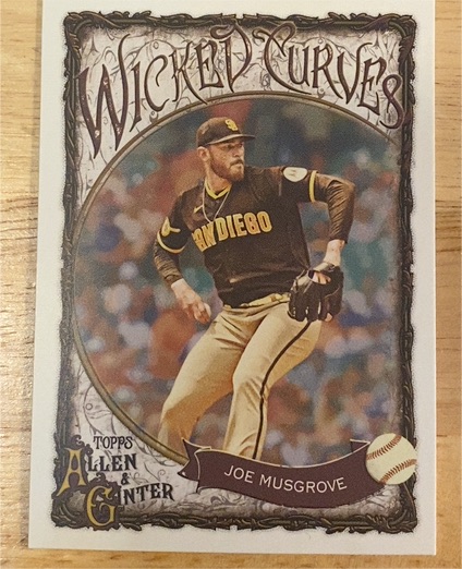 2025 Topps Allen & Ginter #WC-4 Joe Musgrove Wicked Curves — front