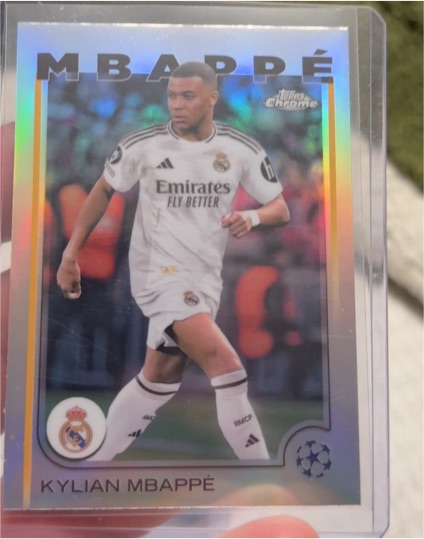 2024-25 Topps Chrome UEFA Club Competitions #1 Kylian Mbappé — front