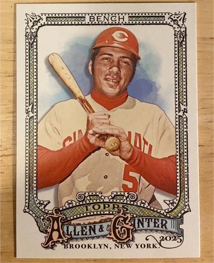 2025 Topps Allen & Ginter #320 Johnny Bench — front